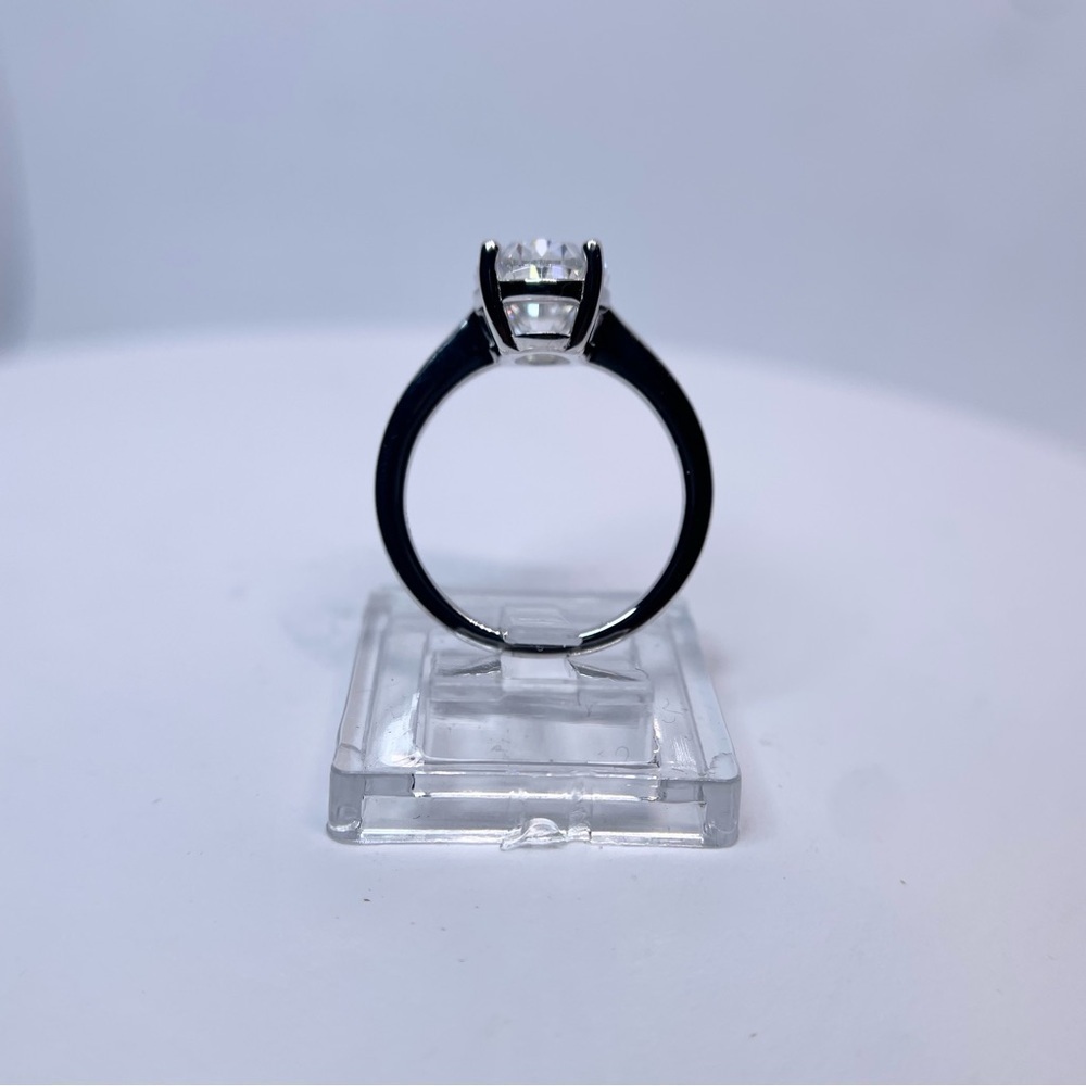 Oval Cut Moissanite Ring Solitaire Engagement Ring 4.5 Ct GRA Certified 18K /925 - Picture 10 of 10
